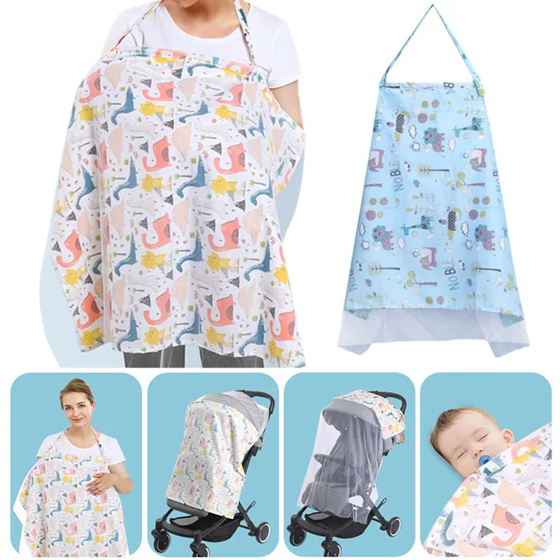 Nursing Cover Breastfeeding - 100% Cotton Baby Feeding Nursing Covers