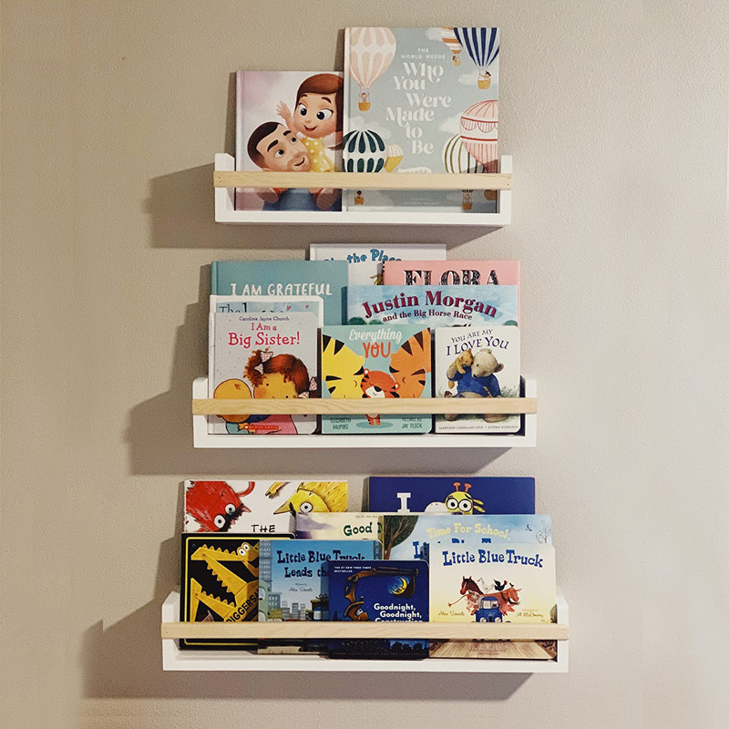 Baby Bookshelf Small - Wall Shelf Wall Hanging Children's Bookshelf