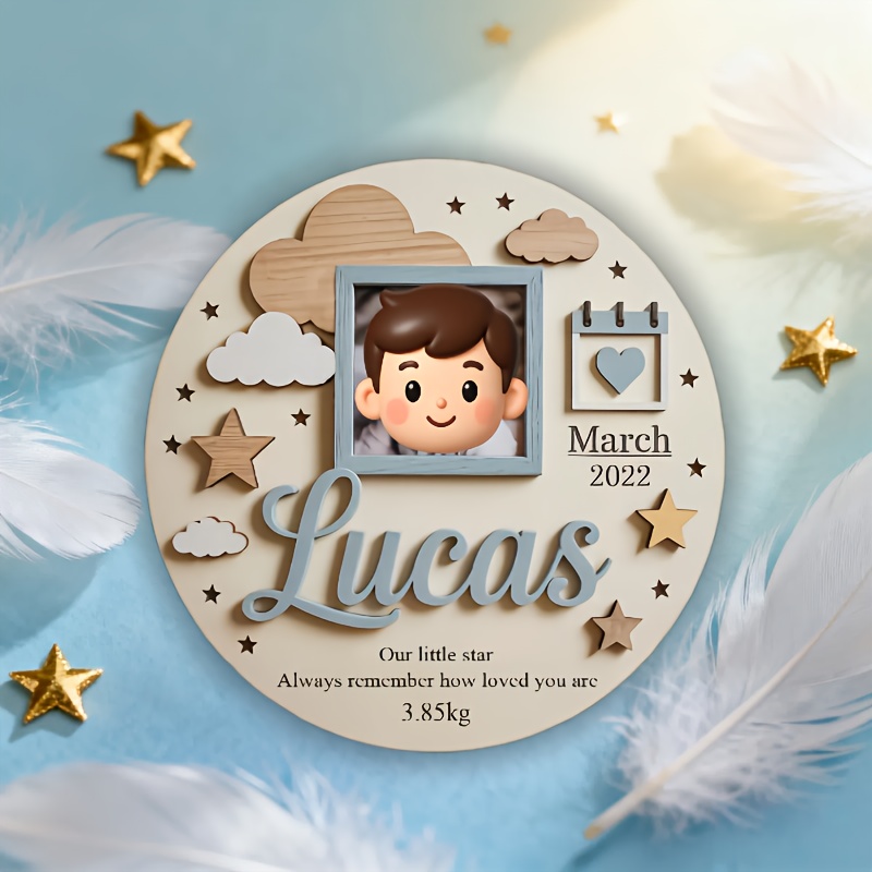 Personalized Baby Photo Frame, - Baby Nursery In 评论和价格